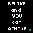 Pixelated text animation on black background with cyan symbols changing across frames.