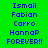 three and six of pixelated text on green and red backgrounds, with blue text reading names and 'FOREVER!!' in a retro digital style