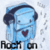 Pixelated blue character with dark hair, heart-shaped mouth, and 'Room on' text below.