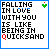 Animated contact sheet of 10 frames showing a text-based buddy icon with changing heart and 'QUICKSAND' color variations.