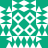 Green and white pixelated pattern with four circular white shapes on a green background, surrounded by white geometric borders.