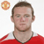 Static pixelated image of a person in red sports jersey with white collar, orange circular logo above left shoulder on plain background.