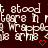 Pixelated text repeats 't stood t stood t stood' and 'tore in tore in tore in' with 'wrapped wrapped wrapped' and 'the arms the arms the arms' on dark red background, red hearts and V shapes appear.