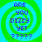Four identical pixelated spiral icons with green and cyan rings, each displaying blue text reading ARE YOU DIZZY YET ???? against a cyan background.