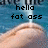 Pixelated image of a person's lower face and neck with text overlays, showing animation changes between frames.