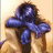 A pixelated blue cross-shaped icon with a brown base on the left, next to black text reading WAITING on a light blue background.