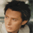 A 3x2 contact sheet of five animated frames from a Clay Aiken-themed AIM buddy icon, showing pixelated text and multiple portrait shots against white or gray backgrounds.