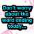 Pixelated text in cyan with black outlines on a white background, featuring pink floral patterns and two distinct phrases.