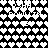 Pixelated heart pattern with text overlays and arrow symbols on a black-and-white gradient background.