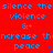 Red background with blue text repeating 'silence the silence', 'violence', and 'peace' in a pattern, interspersed with small plus signs