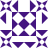 Pixelated geometric pattern with purple and white shapes arranged in a grid-like composition.