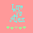 Coral background with cyan text 'Let's Go Alex' and five green plus signs below, where the third sign changes from brown to green between frames.