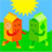 Pixelated cartoon juice boxes with smiling faces stand on green grass under a yellow sun, with text reading "So put that in your juice box and SUCK IT UP!" in pink letters.