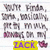 A static image shows repeated text with two distinct text overlays: 'ZACK' in purple on yellow and 'CRAIG?!?' in red on green, with an orange 'OR' overlay in the top-right.