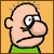 Pixelated cartoon character with bald head and green shirt displays three distinct facial expressions across four