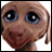 Pixelated image of a character with large blue eyes and brown skin, next to text reading 'Twisted Whiskers' above a red bar.