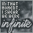 25 identical showing text "IN THAT MOMENT, I SAW WE WERE INFINITE" with color variations in the top lines and a consistent background