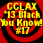 Four identical circular icons with red and black spiral backgrounds display yellow text reading 'CCLAX '13 Black You Know! #17' in pixelated font.