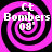 Four identical pink and black spiral patterns with white text reading "Ct Bombers 08'" arranged in a