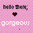 Pixelated text and heart symbol on a pink checkered background with small brown squares.