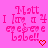 A static image with a bright pink background displays repeated text in a stylized font, each instance ending with a small red heart symbol.