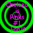 Four identical pixelated icons with green concentric circles and pink text reading "Chelsea is Pnks #1 Fan!!!" on black background.