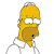 Pixelated yellow cartoon character with large white eyes, black pupils, and a small black mouth on a plain background.