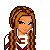 Pixel art contact sheet of cheerleader-themed animated icon frames showing character details, uniform elements, and props with repeated text.