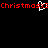 Red pixelated text 'Christmasx3' on black background with white cursor-like symbol overlapping the 'x' characters.