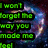 Animated sequence of green text on a dark, blurred background with a circular light effect, displaying lyrics from a song.