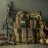 Pixelated static image of multiple indistinct figures in a dimly lit environment with muted brown and gray tones.