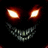 A dark, pixelated face with glowing eyes and a wide, toothy grin appears in two states: one with red text reading "Disturbed" above the eyes and another with red text reading "Prayer" above the eyes.