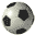 Pixelated soccer ball icons arranged in a , each showing different lighting and shadow variations