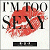 A 50x50 pixel animated buddy icon featuring a red lipstick kiss mark with overlaid text, displayed as part of a contact sheet with two frames showing sequential animation on white and green backgrounds.