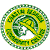 Circular pixelated icon with green and yellow color scheme, featuring a central white star surrounded by green and yellow curved shapes forming a wreath-like pattern.