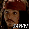 Six- of a person with long dark hair and red headband, each displaying the same face with 'SAVVY?' text below
