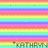 A static image with horizontal rainbow stripes and pixelated text at the bottom.