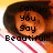 Pixelated image of a person with dark hair and orange-toned skin, overlaid with black text reading 'Can you Say Beautiful!!' against a yellow and white background.