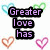 Pixelated text fragments on a white background with colorful heart outlines, displaying religious scripture and reference.
