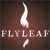 Static pixelated icon featuring a white leaf-like shape above and below the text "FLYLEAF" on a brown gradient background.