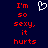 Pixelated red text on dark blue background with white heart symbol, two identical side-by-side layouts.