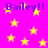 Purple text 'Bailey!!' repeated across a bright pink background with scattered yellow stars.