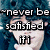 A pixelated image of a person with curly hair, featuring overlaid text in four sections: "never be satisfied if I", "couldnt see those eyes", and ">3 nick" at the bottom.