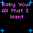 A 4-frame animated contact sheet showing a repeating text-based animation with pink lyrics and blue stars on black background.