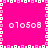 A static pixel art icon with a bright pink background, white and light pink border patterns, and four instances of the text '010508' in white pixelated font arranged symmetrically.