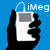 Two pixelated hands hold white devices with gray screens against a blue background, each device labeled with distinct text above it.