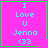 Four identical pink square icons with green borders display "I Love U Jenna <33" text; two include small symbols in the bottom-right corner.