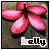 A pink flower with five petals and a dark center appears in , each displaying slight variations in petal shape and text below