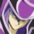 Pixelated anime-style character with purple hair and a hooded cloak, next to black background with white text reading 'Anime IM' and 'COM'