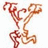 Pixelated figure in dynamic pose with arms raised, next to black background with pink text reading "I luv cheer!".